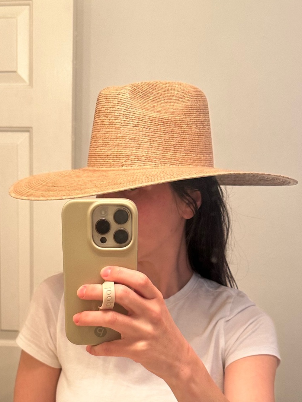 Lack Of Color Wide Brim Straw Hat in Tan - Picture 2 of 5